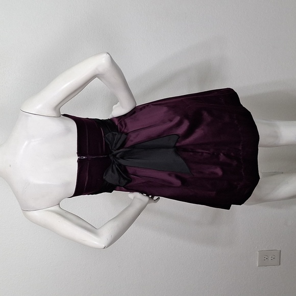 Speckless Y2K Whimsigoth Fairy Purple Strapless Party Dress W/Black Bow Size 3 - Picture 5 of 13